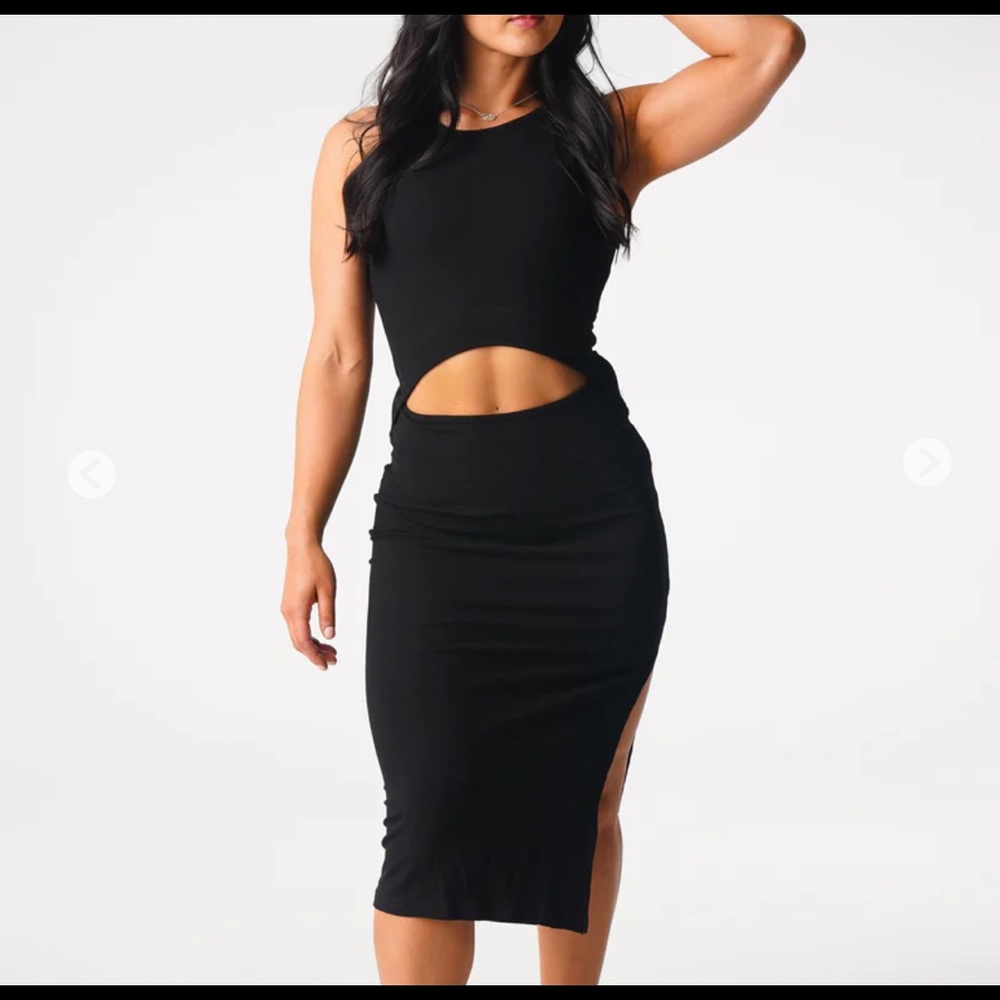 NVGTN Cut Out Dress with Slit